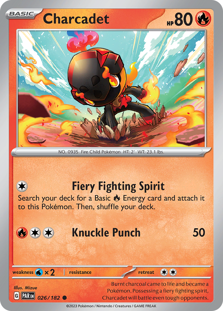 Charcadet (026/182) [Scarlet & Violet: Paradox Rift] | Good Games Cannington