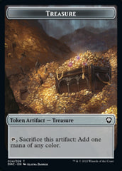 Elephant // Treasure Double-Sided Token [Dominaria United Commander Tokens] | Good Games Cannington