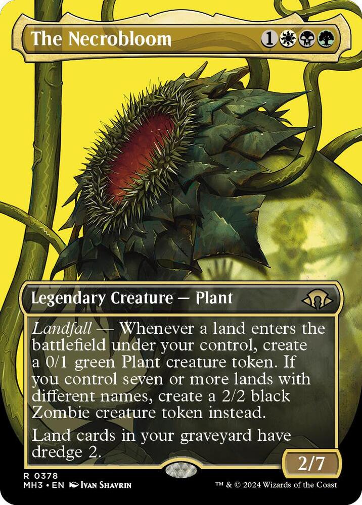 The Necrobloom 378/319 (Modern Horizons 3)  - Borderless | Good Games Cannington