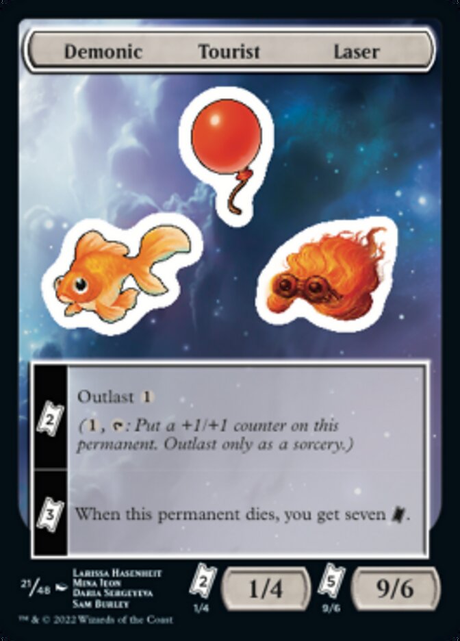 Demonic Tourist Laser [Unfinity Stickers] | Good Games Cannington