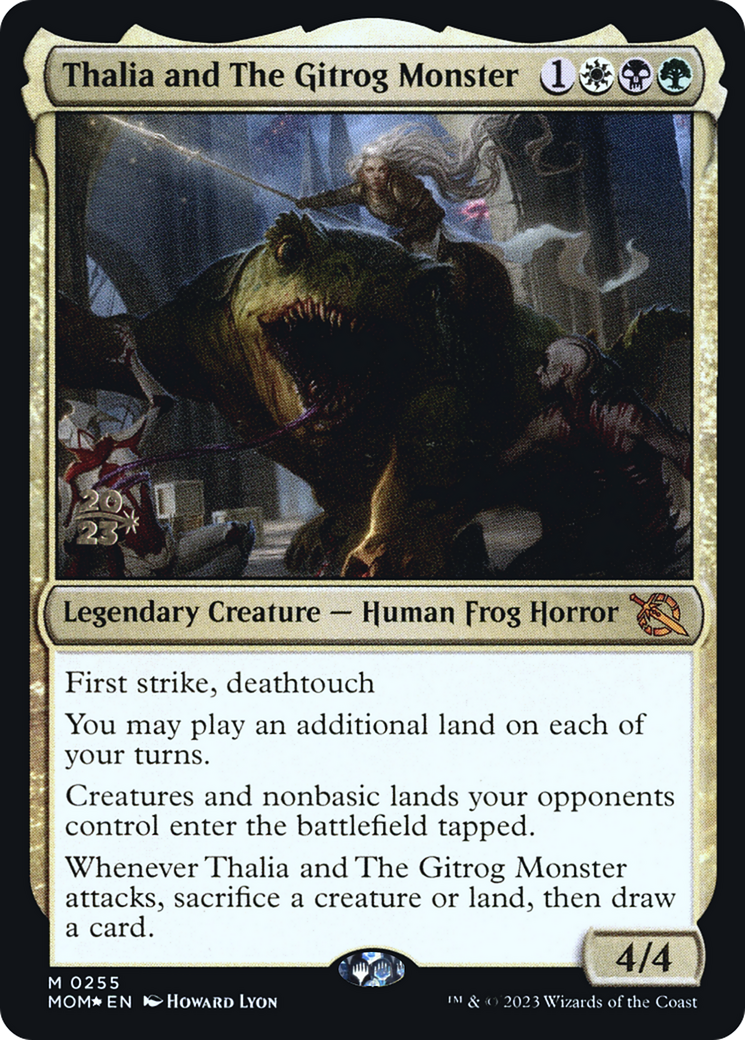 Thalia and The Gitrog Monster [March of the Machine Prerelease Promos] | Good Games Cannington