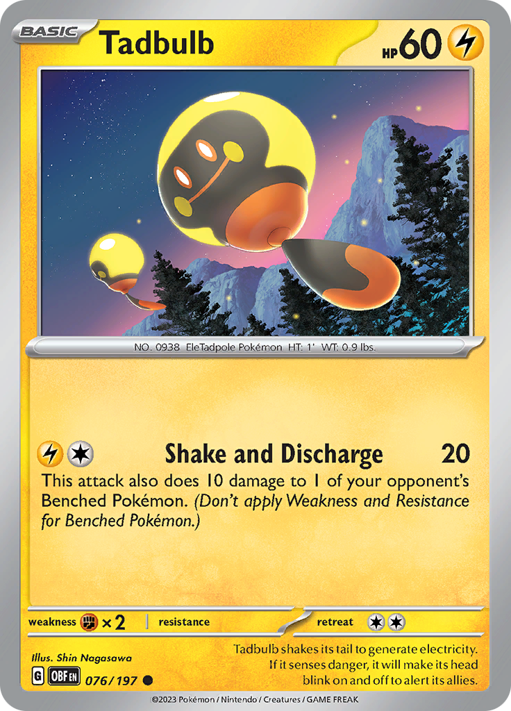 Tadbulb (076/197) [Scarlet & Violet: Obsidian Flames] | Good Games Cannington
