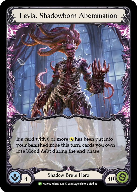 Levia, Shadowborn Abomination [HER032] (Promo)  Cold Foil | Good Games Cannington