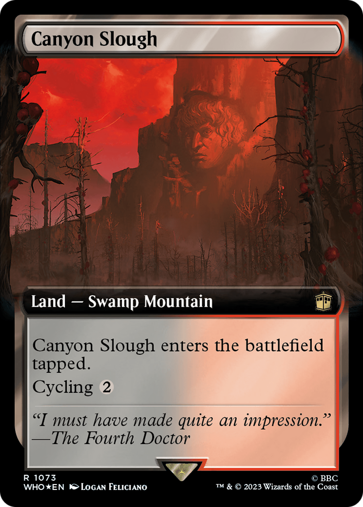 Canyon Slough (Extended Art) (Surge Foil) [Doctor Who] | Good Games Cannington