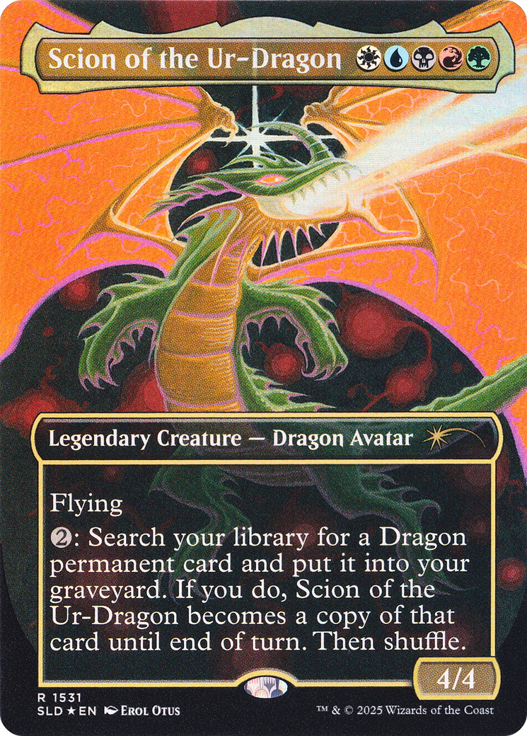 Scion of the Ur-Dragon (Rainbow Foil) [Secret Lair Drop Series] | Good Games Cannington