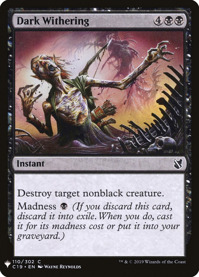 Dark Withering [Mystery Booster] | Good Games Cannington