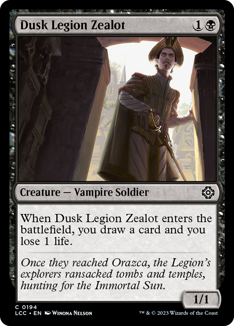 Dusk Legion Zealot [The Lost Caverns of Ixalan Commander] | Good Games Cannington