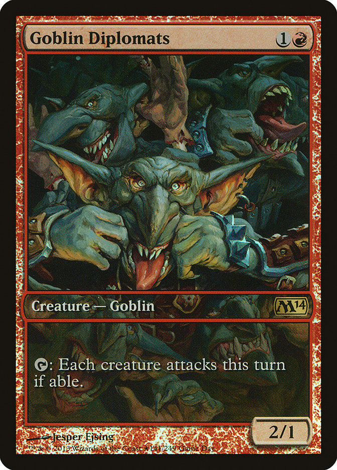 Goblin Diplomats (Game Day) [Magic 2014 Promos] | Good Games Cannington