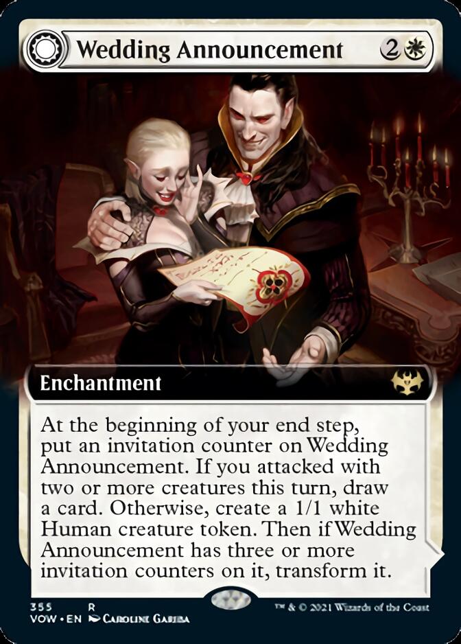 Wedding Announcement // Wedding Festivity (Extended Art) [Innistrad: Crimson Vow] | Good Games Cannington