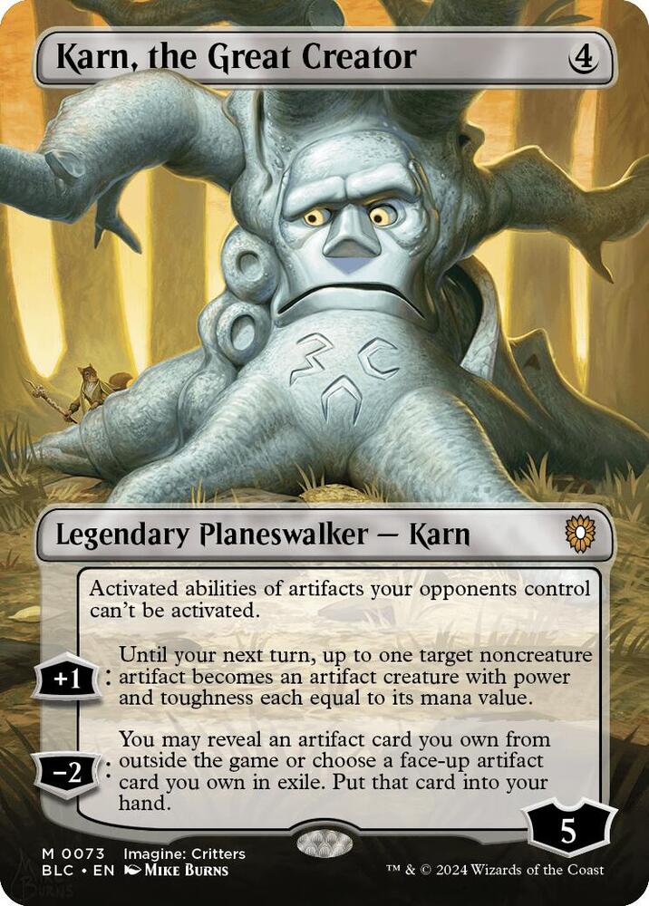 Karn, the Great Creator 73 (Commander: Bloomburrow)  - Borderless Foil | Good Games Cannington
