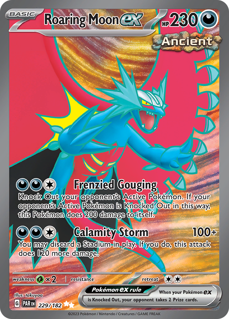 Roaring Moon ex (229/182) [Scarlet & Violet: Paradox Rift] | Good Games Cannington