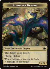Reliquary Dragon // Dragon (0011) Double-Sided Token [Tarkir: Dragonstorm Tokens] | Good Games Cannington