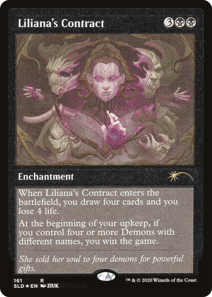 Liliana's Contract (Foil Etched) [Secret Lair Drop Series] | Good Games Cannington