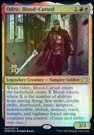Odric, Blood-Cursed [Innistrad: Crimson Vow Prerelease Promos] | Good Games Cannington