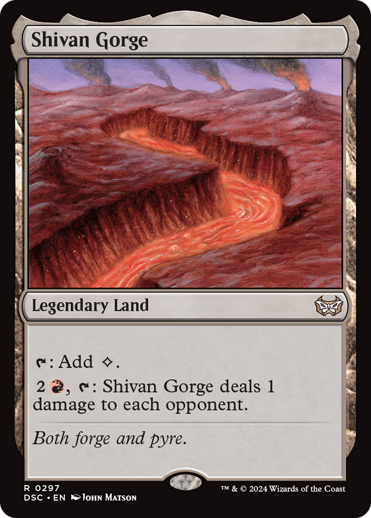 Shivan Gorge [Duskmourn: House of Horror Commander] | Good Games Cannington