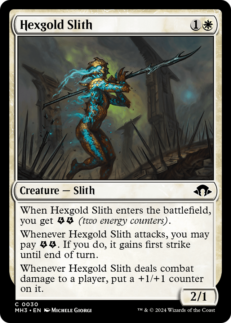 Hexgold Slith [Modern Horizons 3] | Good Games Cannington