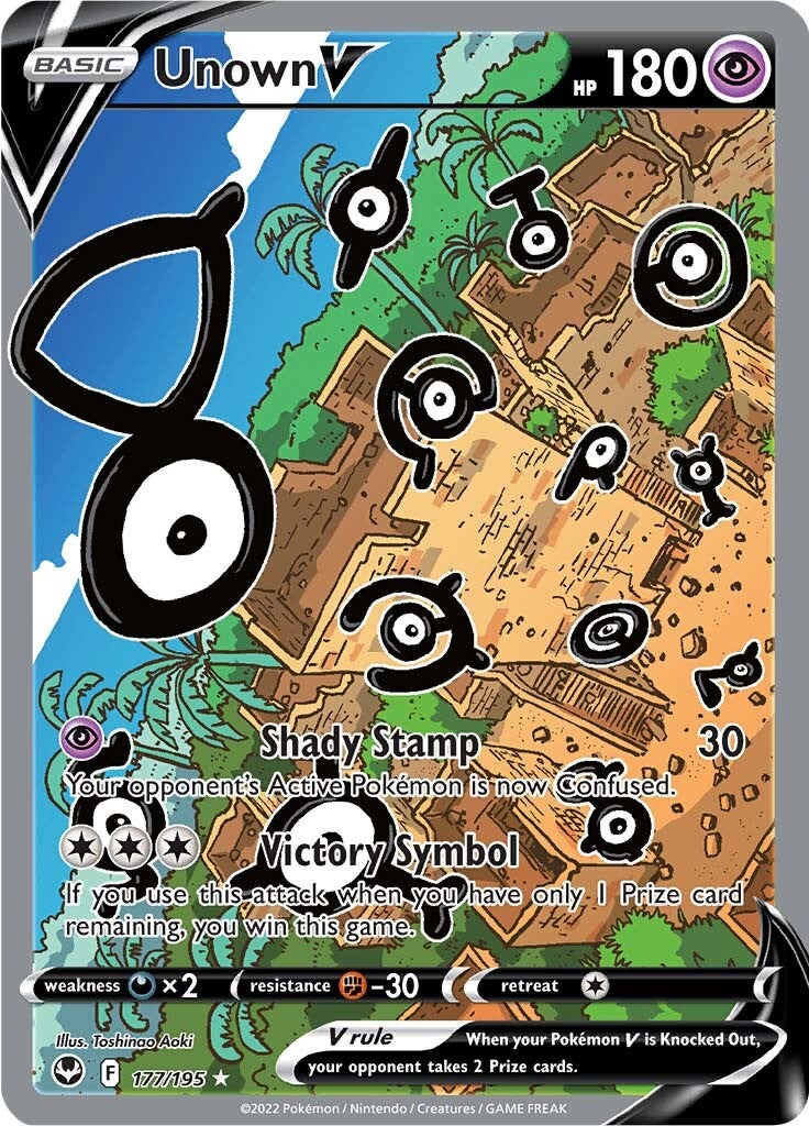 Unown V (177/195) [Sword & Shield: Silver Tempest] | Good Games Cannington