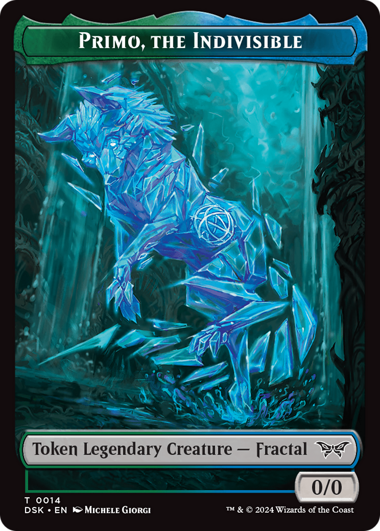 Primo, the Indivisible Token [Duskmourn: House of Horror Tokens] | Good Games Cannington