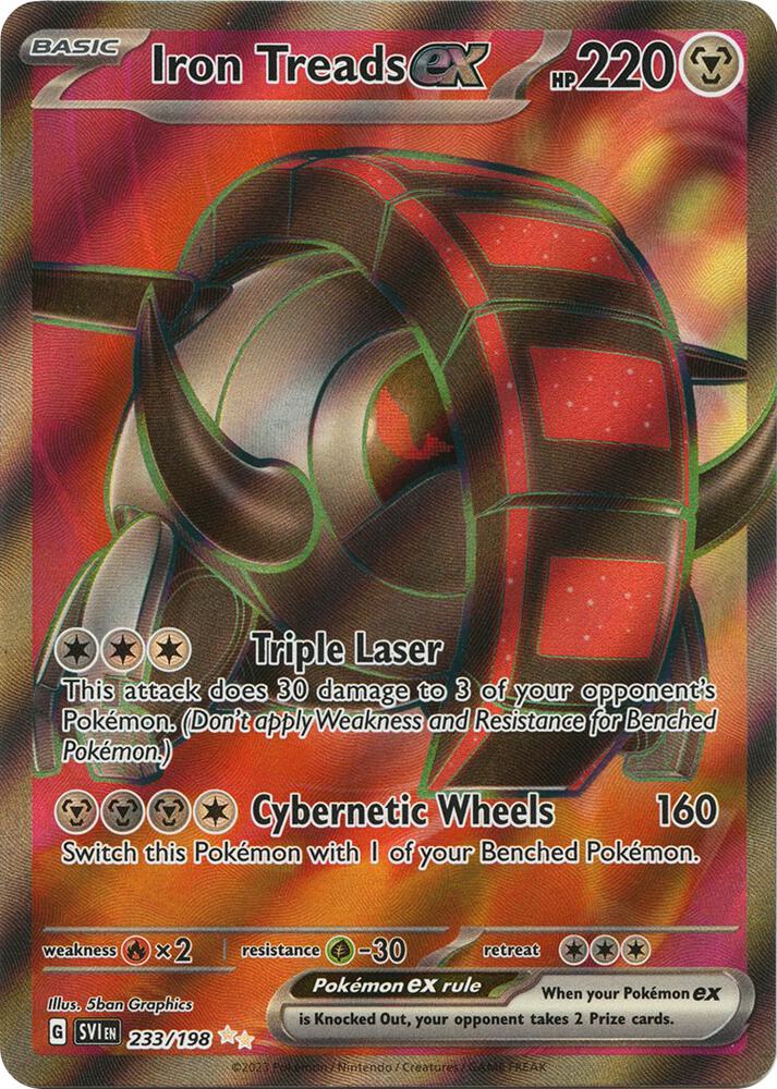 Iron Treads ex 233/198 (SV01: Scarlet & Violet Base Set)  - Holofoil | Good Games Cannington