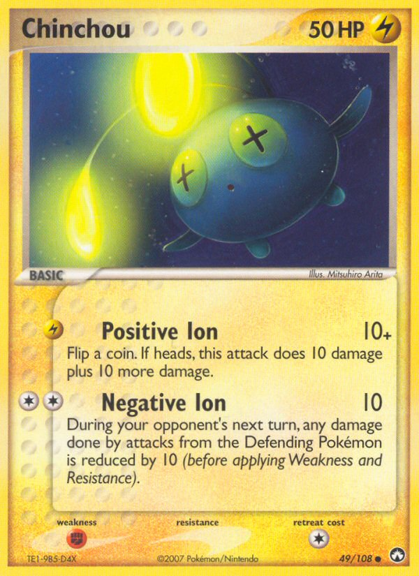 Chinchou (49/108) [EX: Power Keepers] | Good Games Cannington