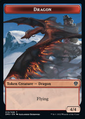 Saproling // Dragon Double-Sided Token [Dominaria United Tokens] | Good Games Cannington