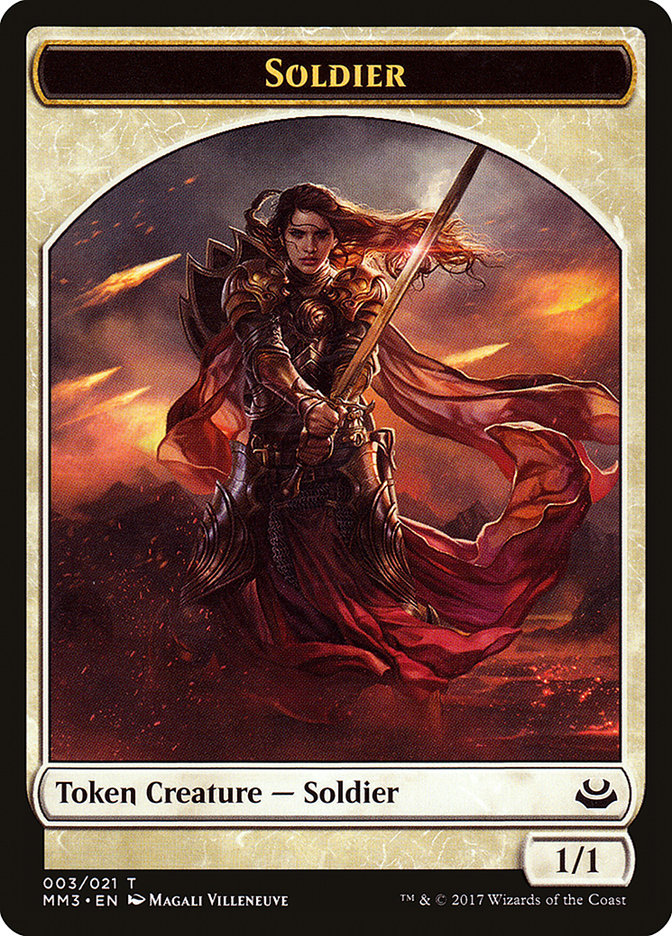 Soldier Token (003/021) [Modern Masters 2017 Tokens] | Good Games Cannington