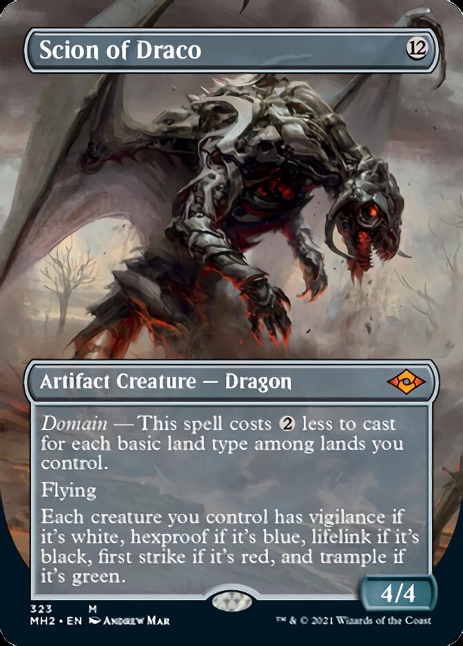 Scion of Draco (Borderless Alternate Art) [Modern Horizons 2] | Good Games Cannington