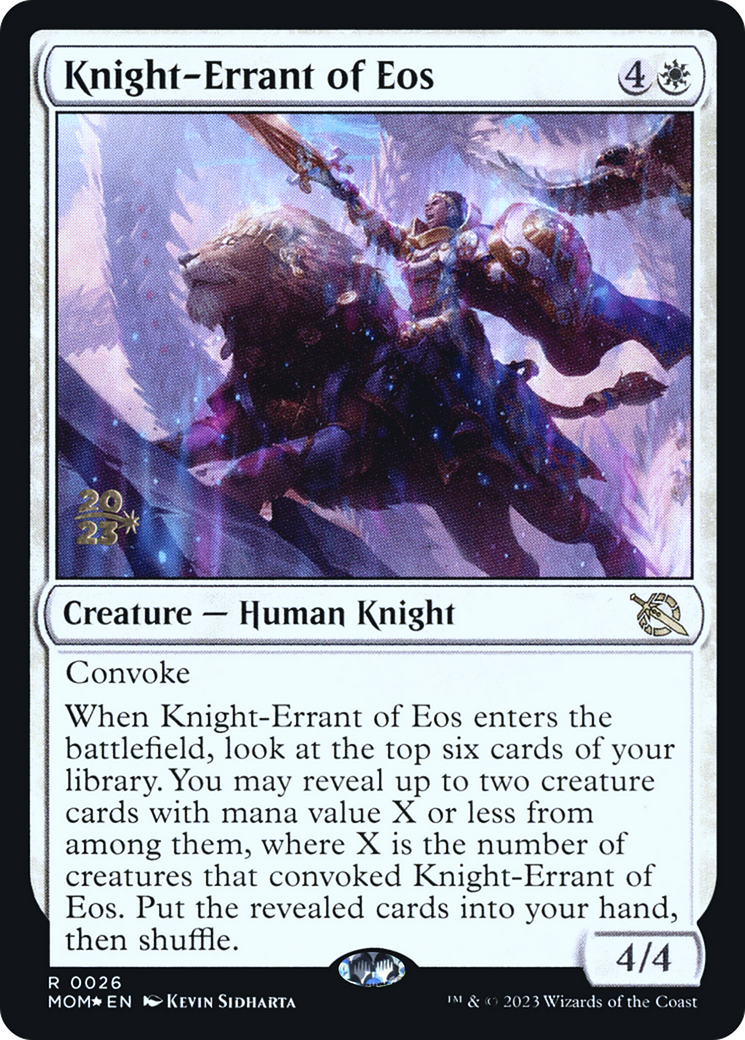 Knight-Errant of Eos [March of the Machine Prerelease Promos] | Good Games Cannington