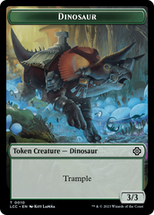 Dinosaur Beast // Dinosaur Double-Sided Token [The Lost Caverns of Ixalan Commander Tokens] | Good Games Cannington