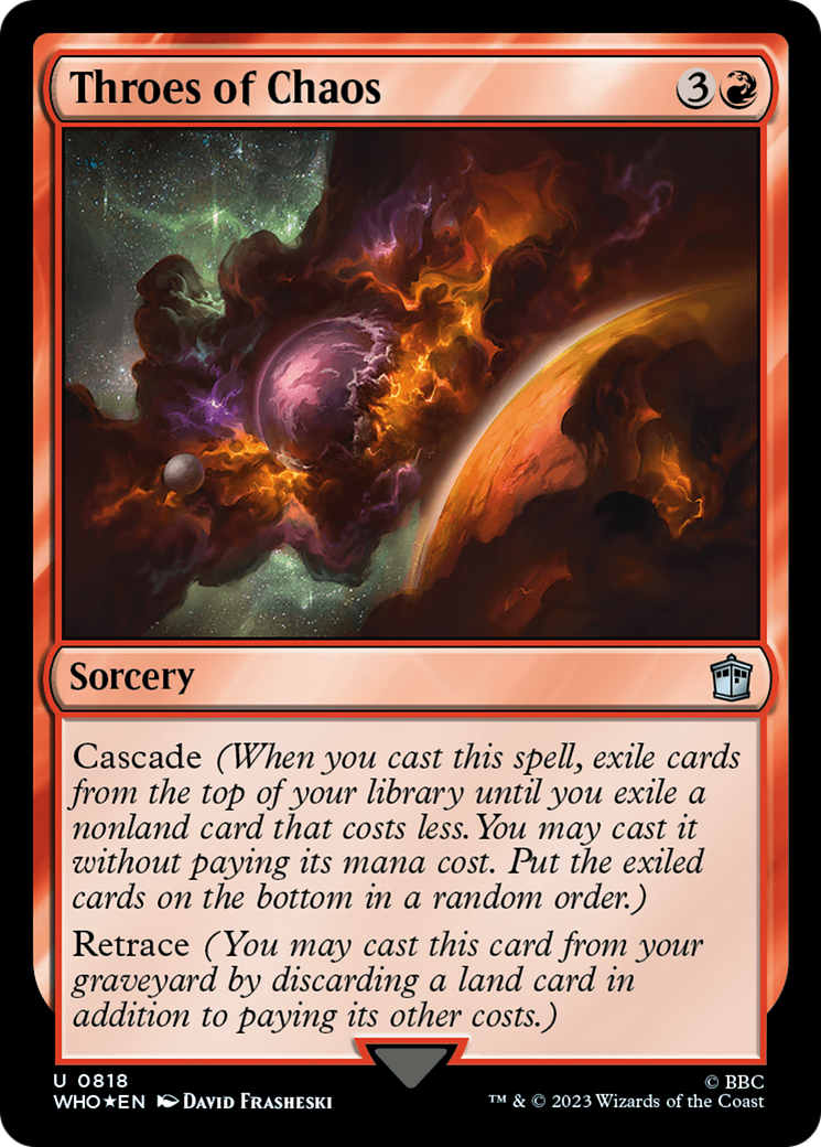 Throes of Chaos (Surge Foil) [Doctor Who] | Good Games Cannington