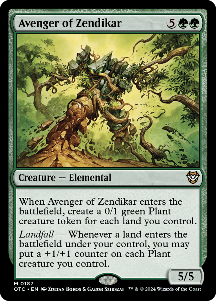 Avenger of Zendikar [Outlaws of Thunder Junction Commander] | Good Games Cannington