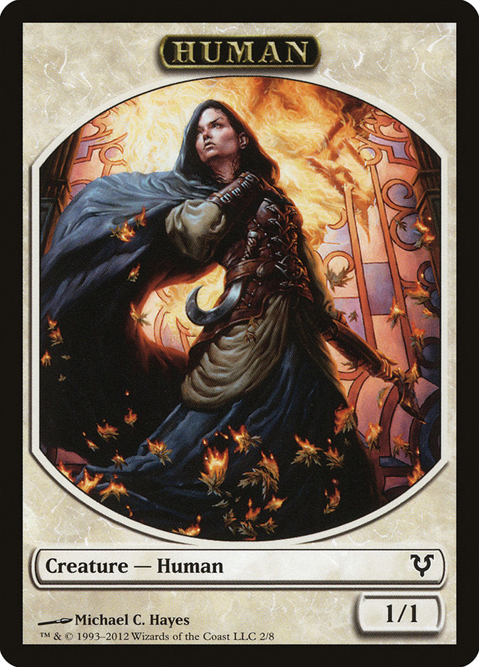 Human Token (2/8) [Avacyn Restored Tokens] | Good Games Cannington