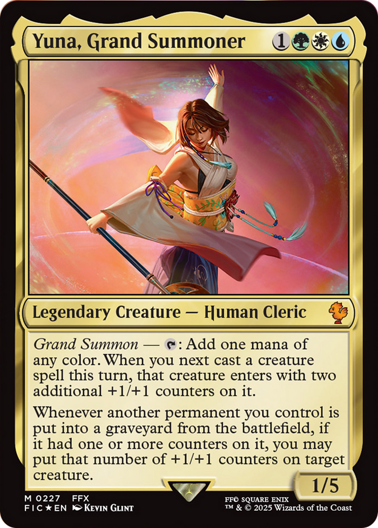 Yuna, Grand Summoner (Surge Foil) [FINAL FANTASY Commander] | Good Games Cannington