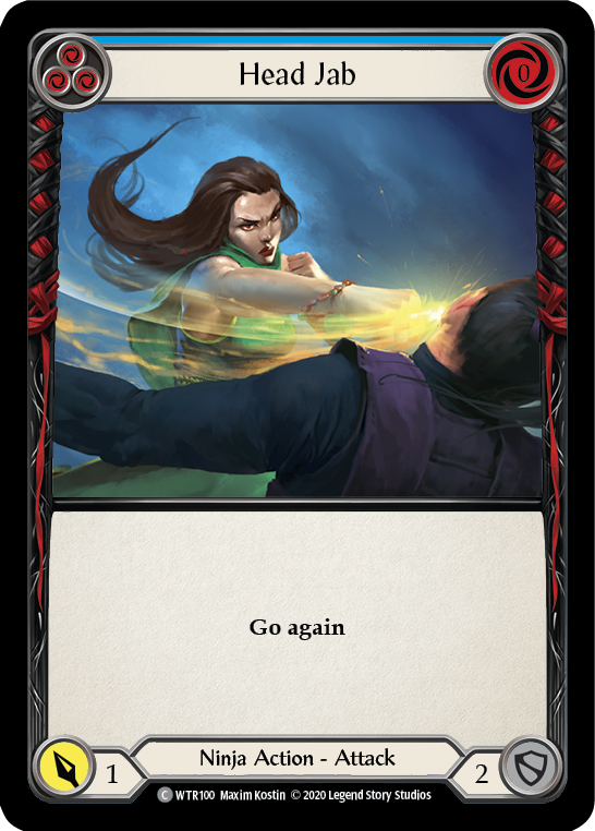Head Jab (Blue) [U-WTR100] (Welcome to Rathe Unlimited)  Unlimited Rainbow Foil | Good Games Cannington