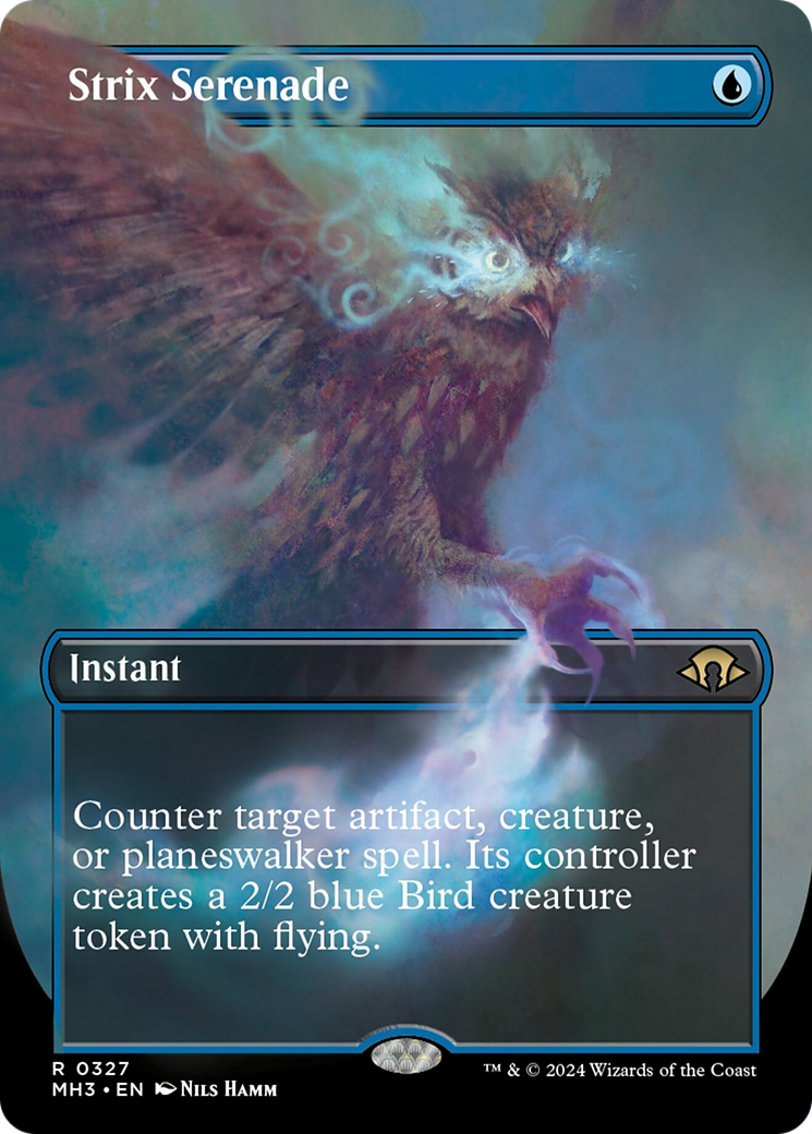 Strix Serenade (Borderless) [Modern Horizons 3] | Good Games Cannington
