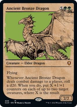 Ancient Bronze Dragon Showcase 406 (Commander Legends: Battle for Baldur's Gate)  | Good Games Cannington