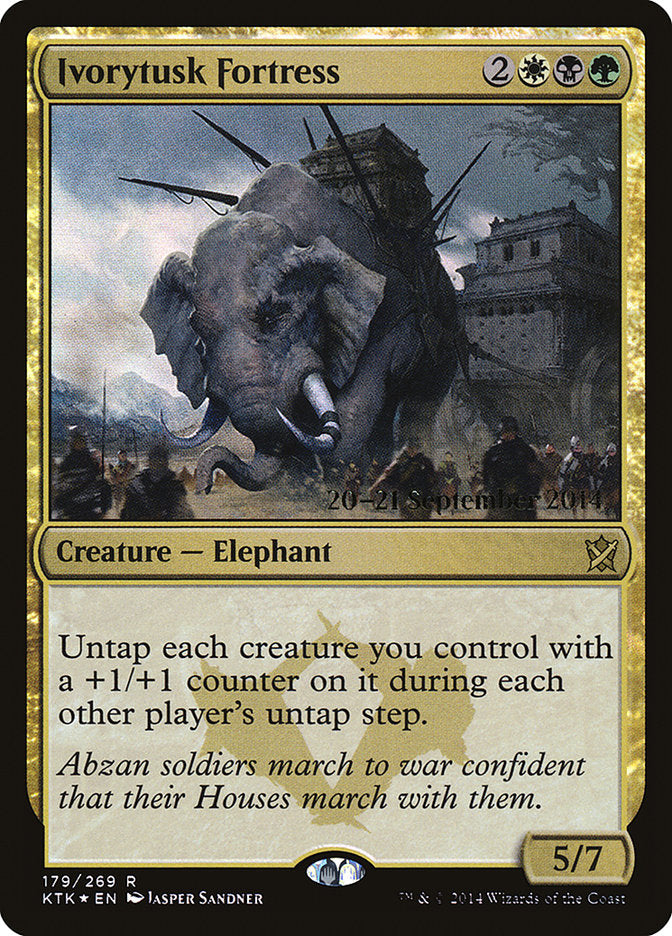 Ivorytusk Fortress [Khans of Tarkir Prerelease Promos] | Good Games Cannington