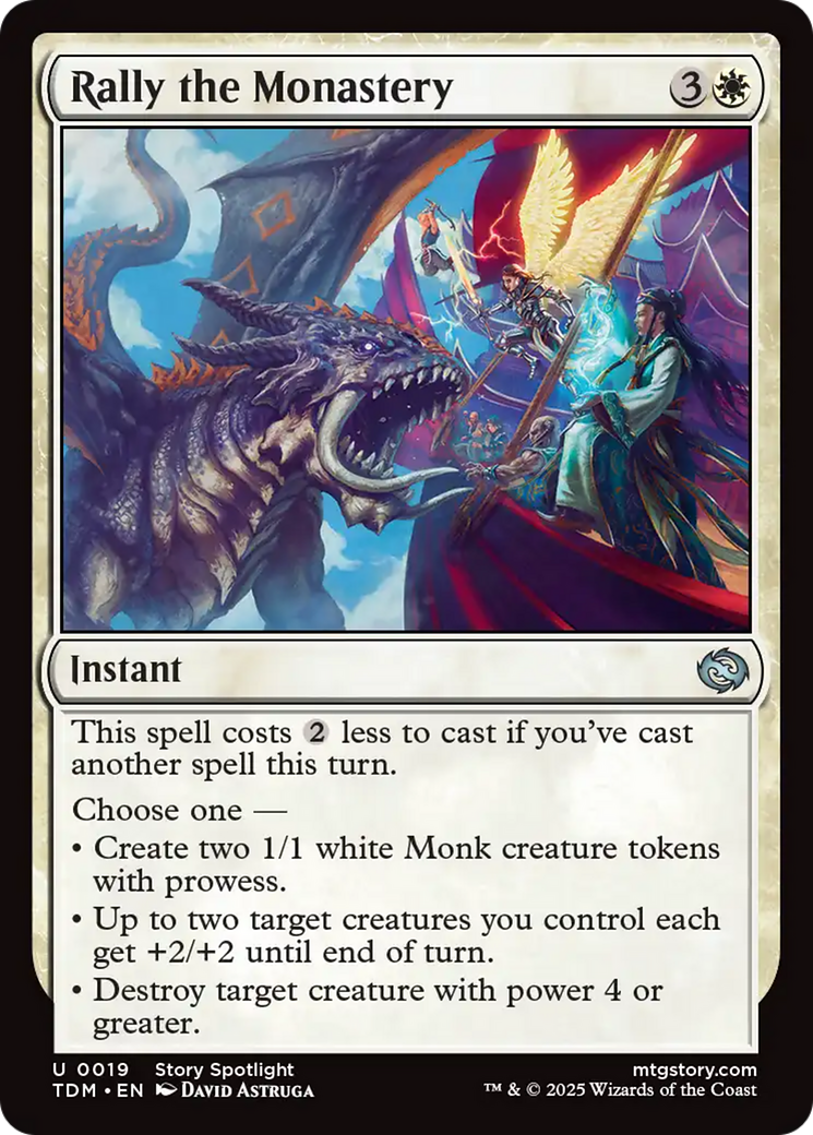 Rally the Monastery [Tarkir: Dragonstorm] | Good Games Cannington