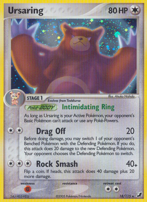 Ursaring (18/115) [EX: Unseen Forces] | Good Games Cannington