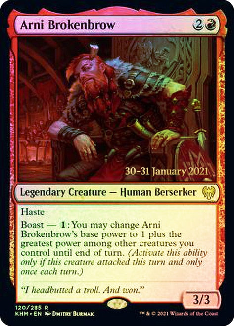 Arni Brokenbrow [Kaldheim Prerelease Promos] | Good Games Cannington