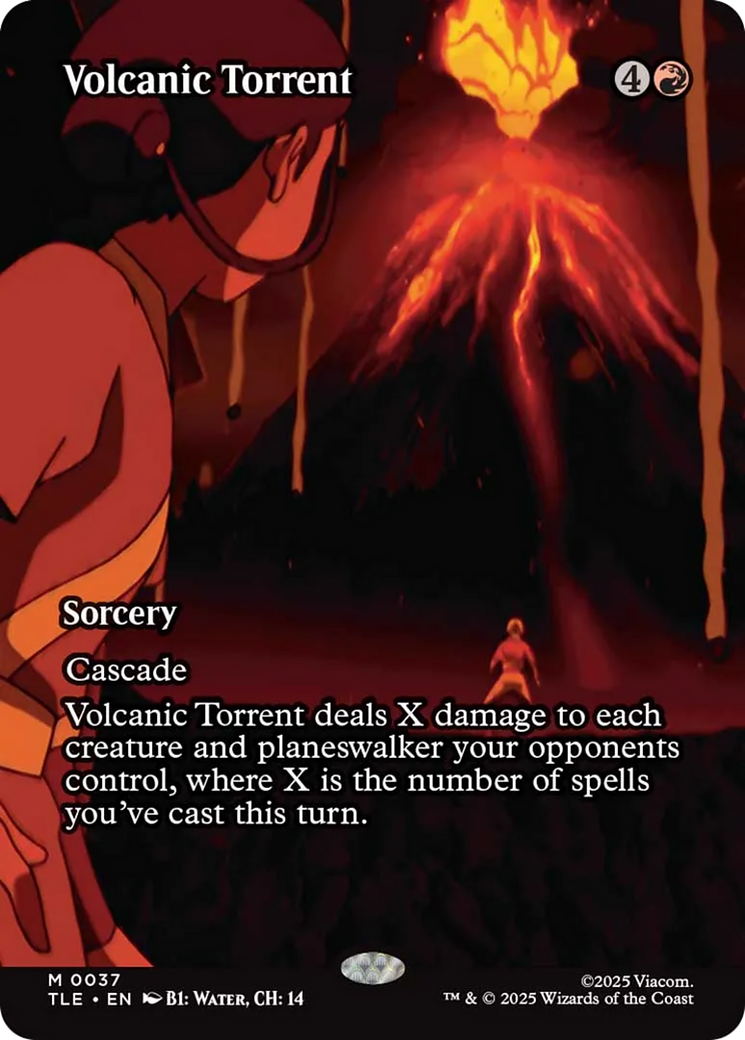 Volcanic Torrent (Borderless) [Avatar: The Last Airbender: Eternal-Legal] | Good Games Cannington