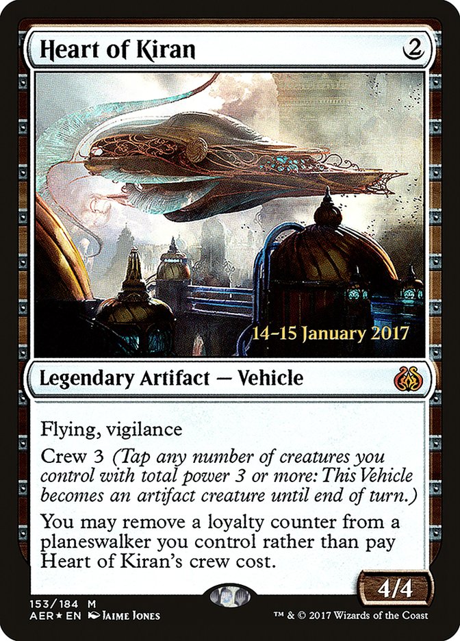 Heart of Kiran [Aether Revolt Prerelease Promos] | Good Games Cannington