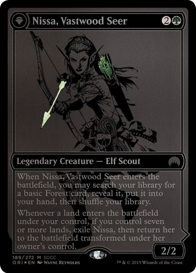 Nissa, Vastwood Seer // Nissa, Sage Animist [San Diego Comic-Con 2015] | Good Games Cannington