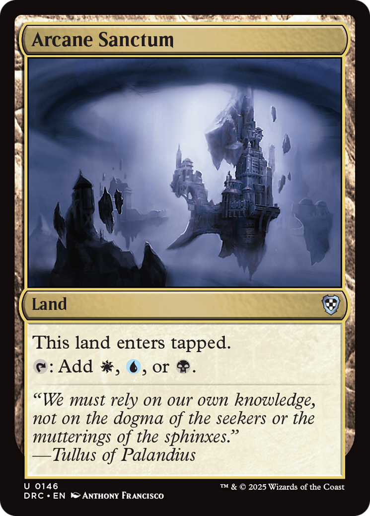 Arcane Sanctum [Aetherdrift Commander] | Good Games Cannington