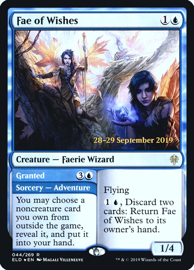 Fae of Wishes // Granted [Throne of Eldraine Prerelease Promos] | Good Games Cannington