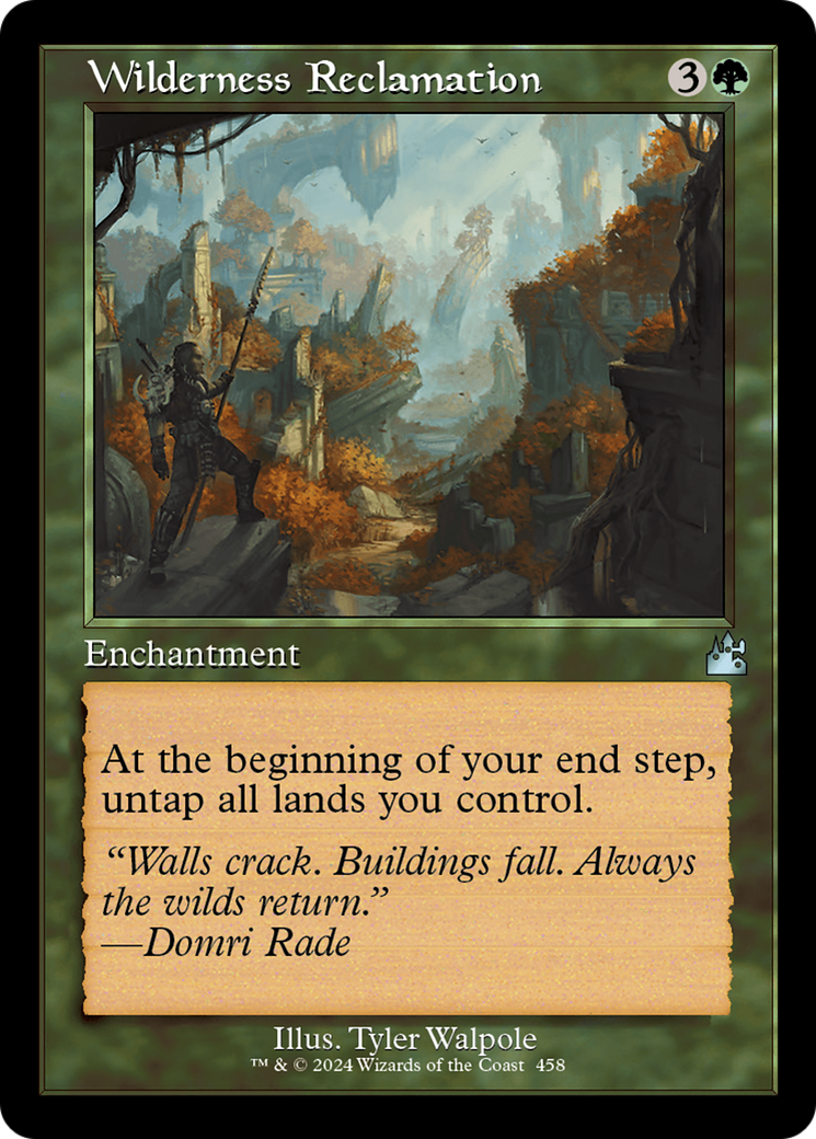Wilderness Reclamation (Retro Frame) [Ravnica Remastered] | Good Games Cannington