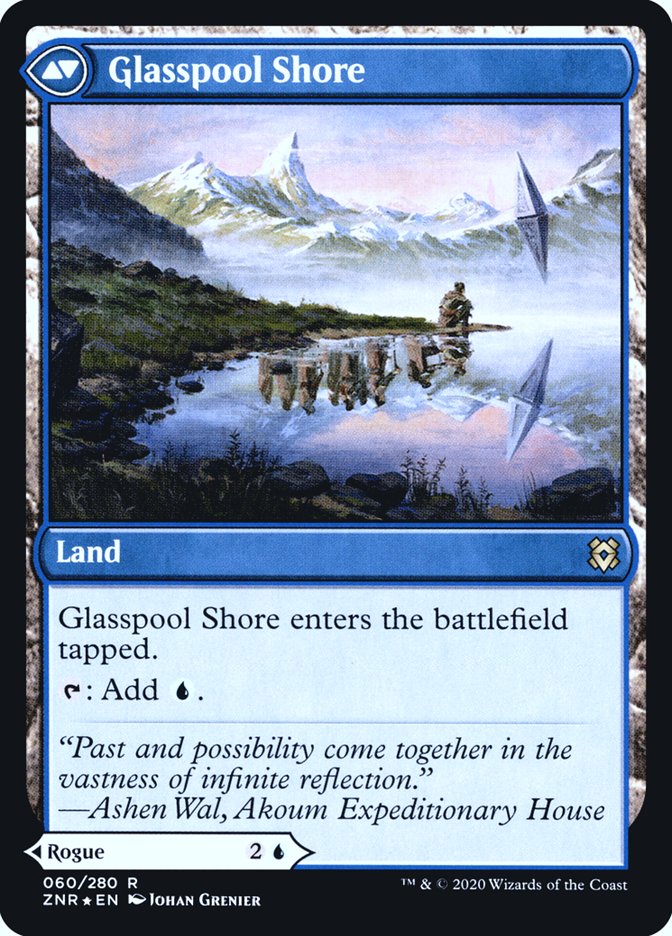 Glasspool Mimic // Glasspool Shore [Zendikar Rising Prerelease Promos] | Good Games Cannington
