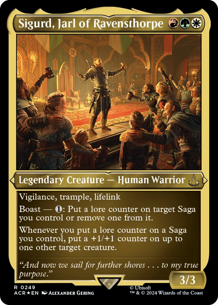 Sigurd, Jarl of Ravensthorpe (Foil Etched) [Assassin's Creed] | Good Games Cannington
