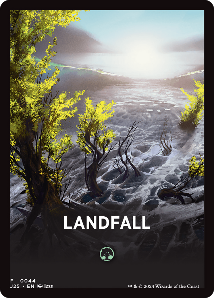 Landfall Theme Card [Foundations Jumpstart Front Cards] | Good Games Cannington