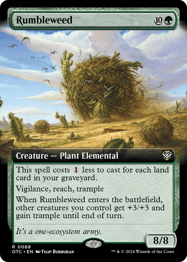 Rumbleweed (Extended Art) [Outlaws of Thunder Junction Commander] | Good Games Cannington